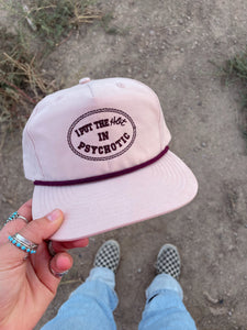 Hot But Psycho Trucker Hat (Baby Pink)