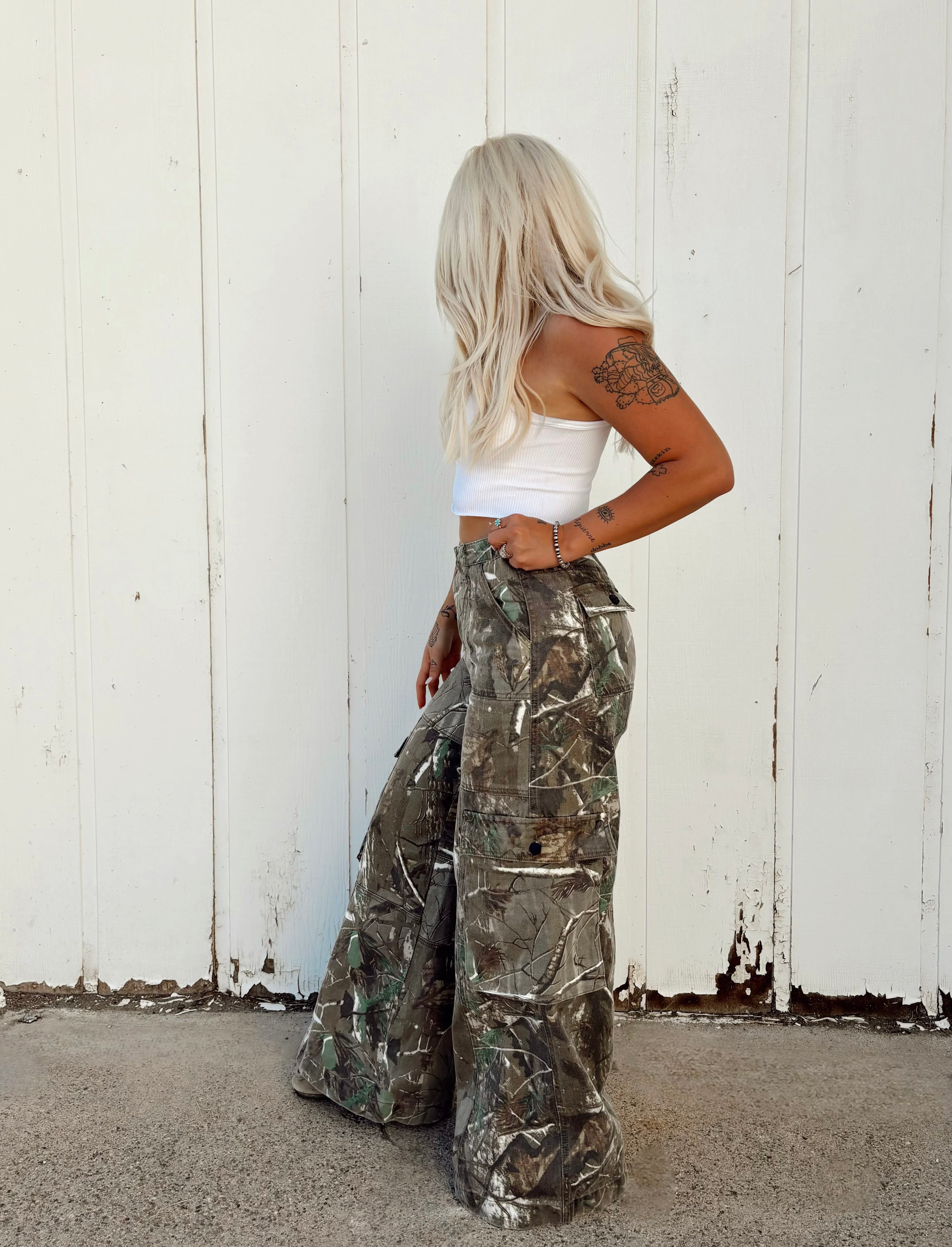 Cowboy's Camo Cargo Pants (24”-33”) – The Buckskin Babes