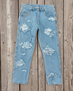 Cut Up Cowboy Jeans (32x29)
