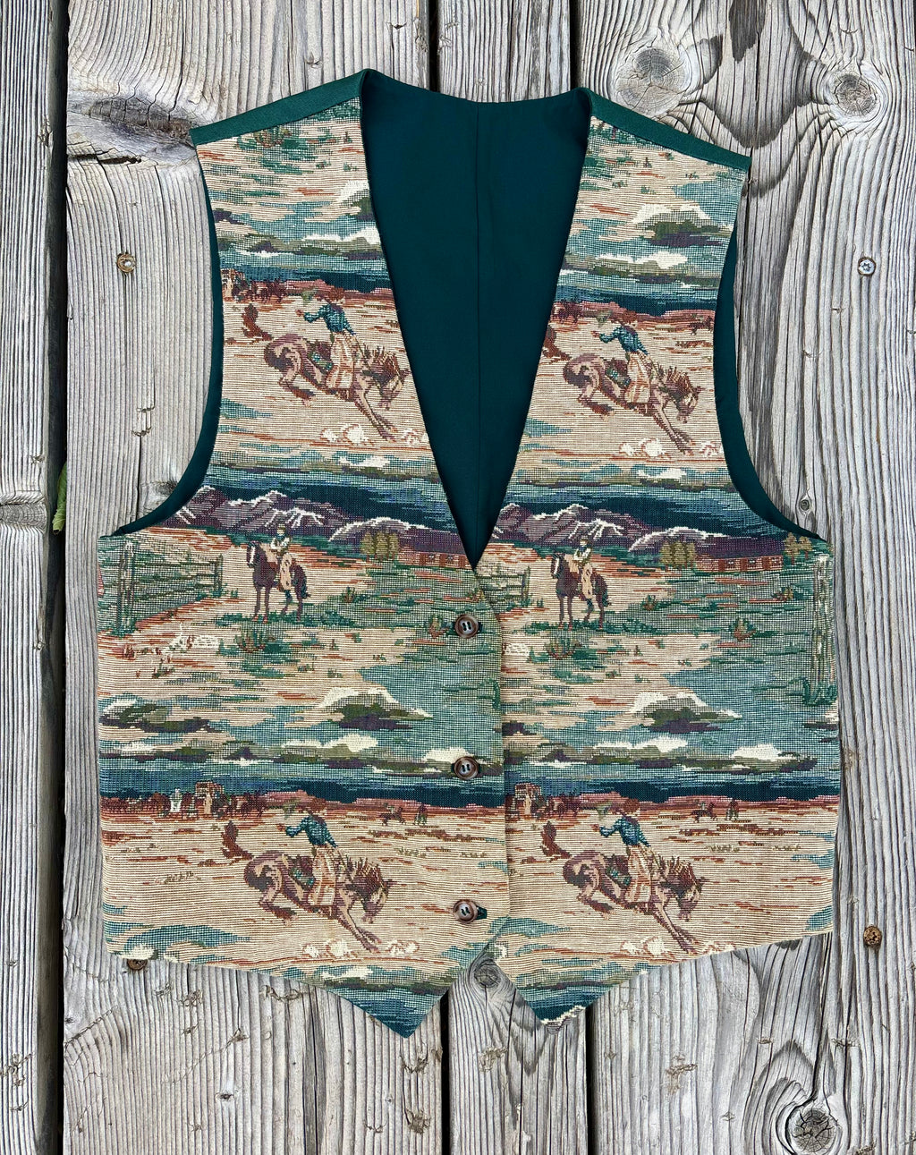 Vintage Cowboy Couch Vest (L)