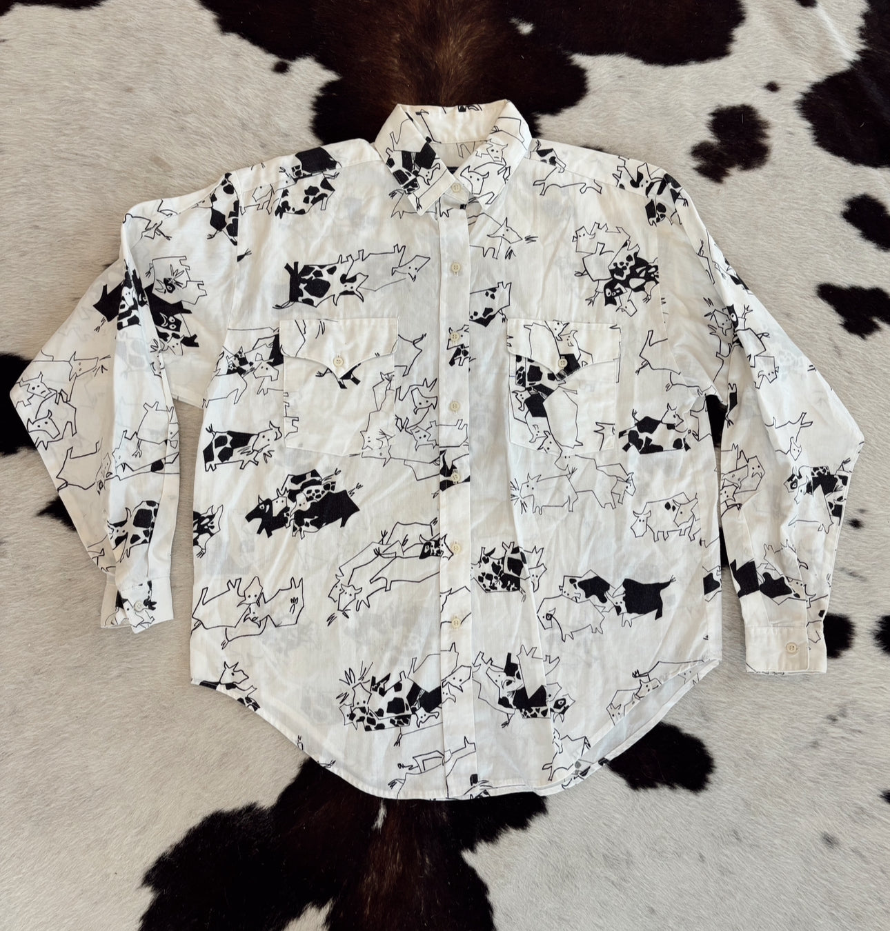 Cow Lover Button Up (S)