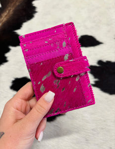 Pink Cowhide Wallet