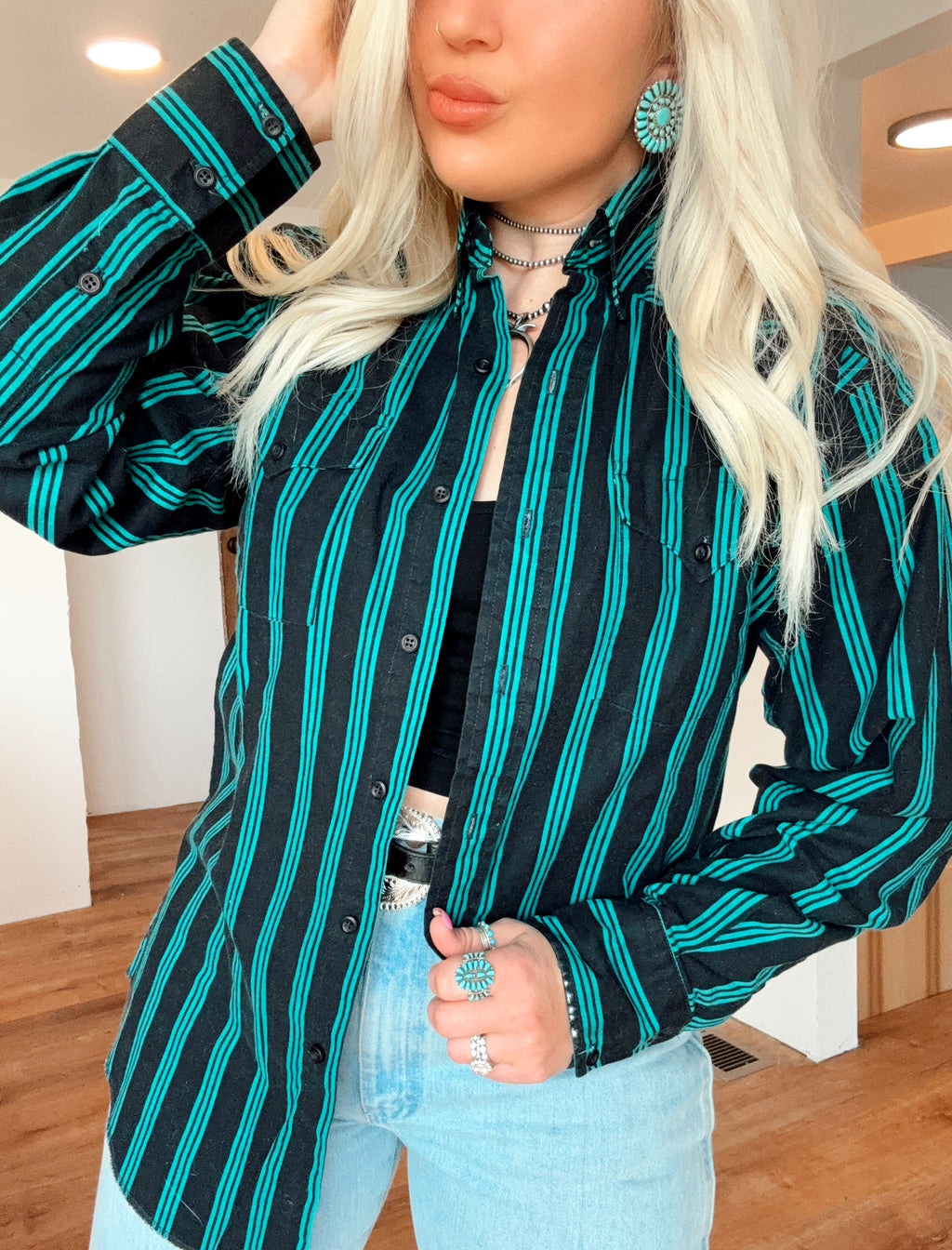 Treaty Oak Button Up (M)