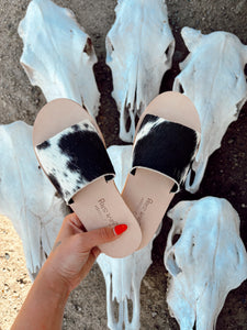 Cowhide Slides Style C (Size 5)