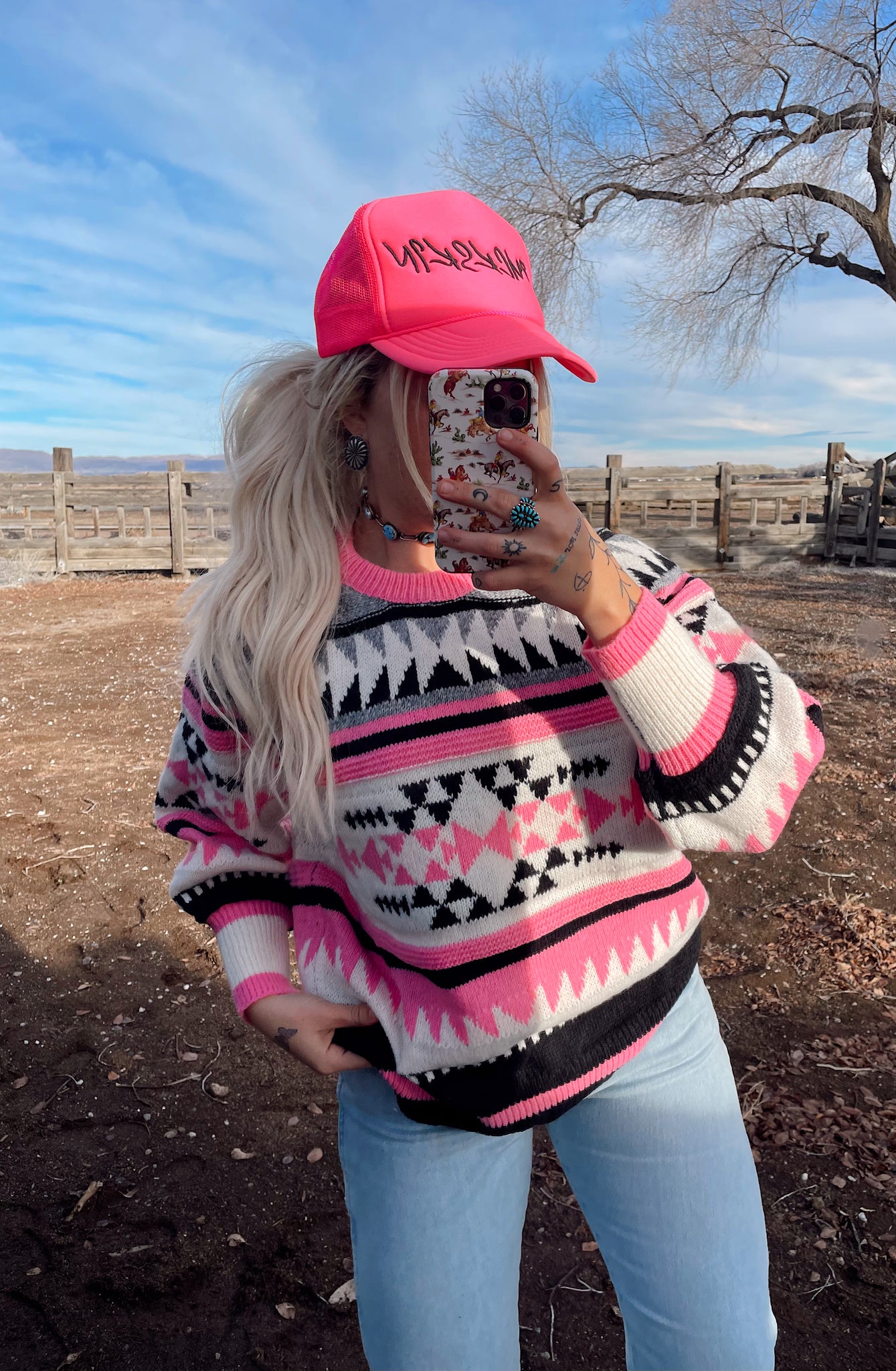 The Buckskin Pink Sweater (S-L)