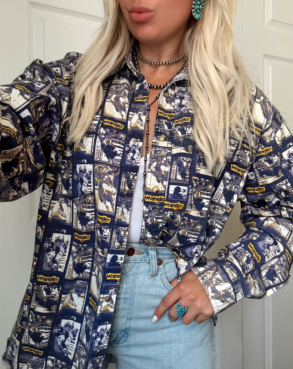 Vintage Rodeo Snaps (L)