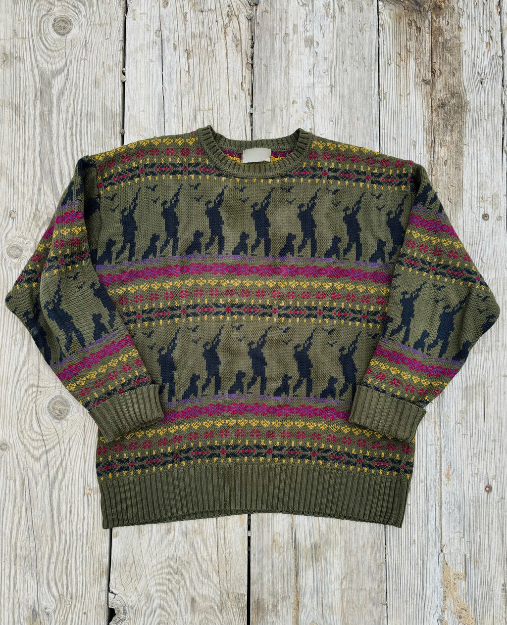 Vintage Duck Dog Sweater (L)