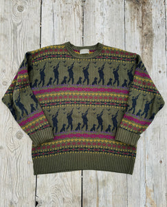 Vintage Duck Dog Sweater (L)