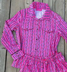 The Tennessee Pearl Snap Pajamas (S-XL)