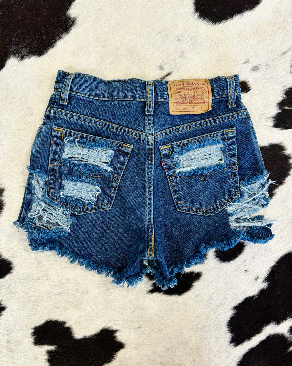 Shredded Spurs Levi’s (27”)