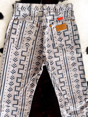 Rarest Vintage Print Wranglers (27/28”)