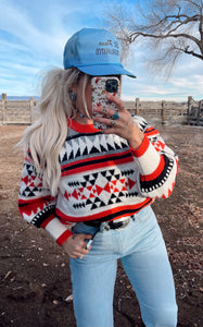 Cherry Cowboy Sweater (S-L)