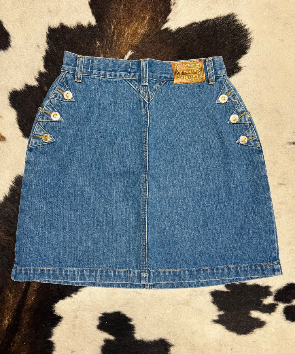 Lawman Denim Skirt (26”)