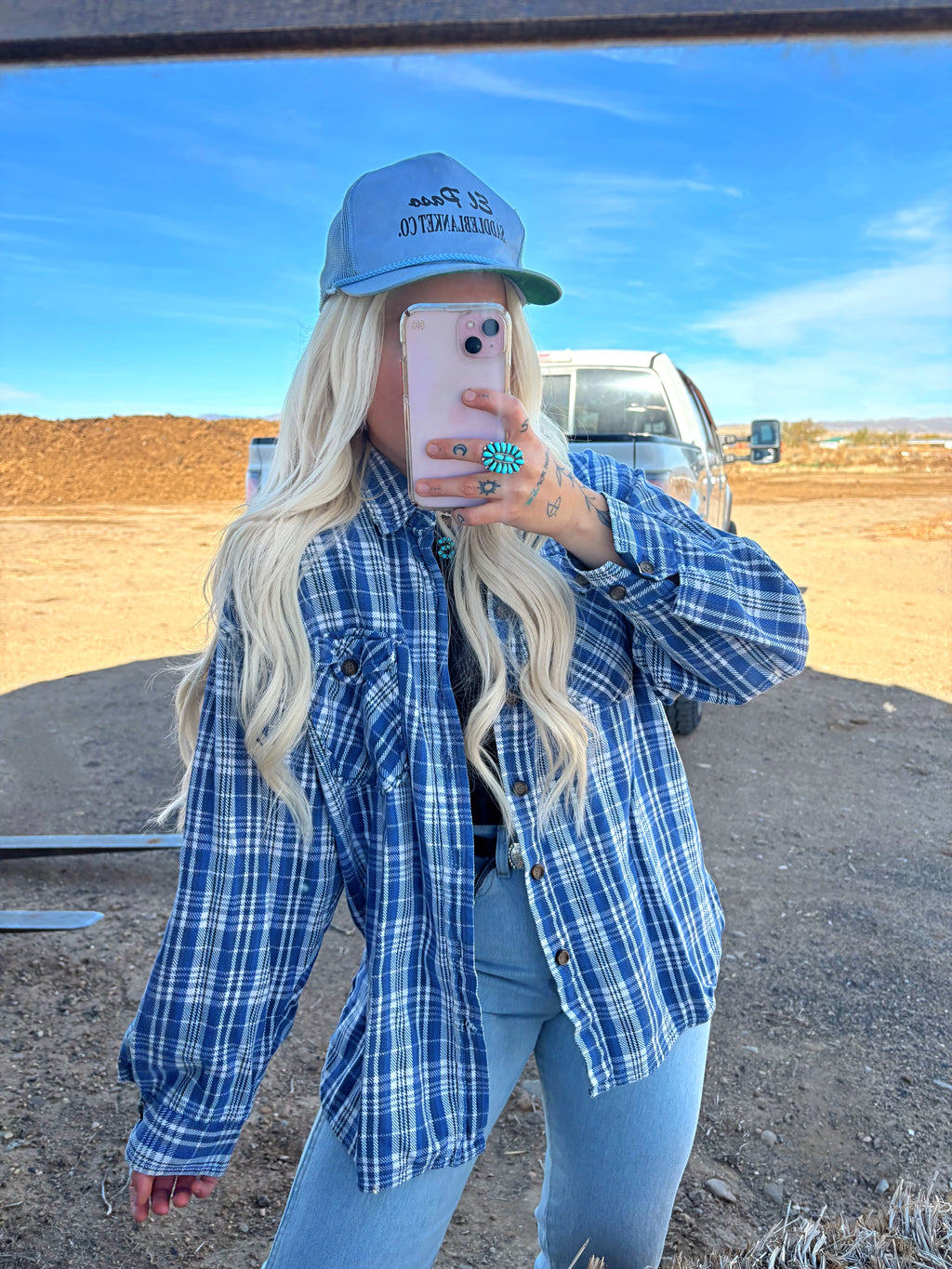 Buckskin Blues Flannel (M)