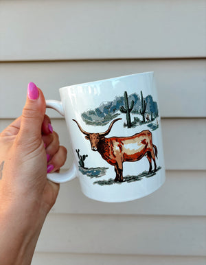 Longhorn Coffee Mug (4pc. Set)