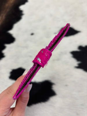 Pink Cowhide Wallet