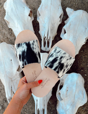 Cowhide Slides Style N (Size 7)