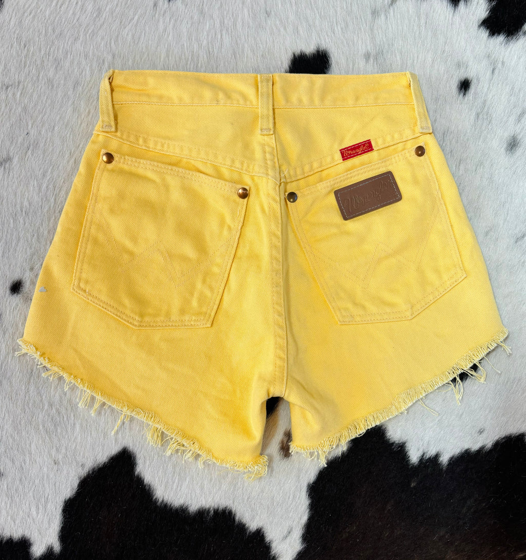 Yeehaw Yellow Cut Off’s (28”)