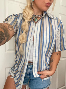 Vintage Buckskin Button Up (S)