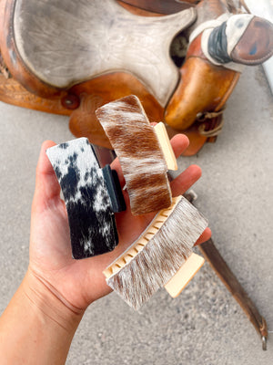 Cowhide Claw Clip