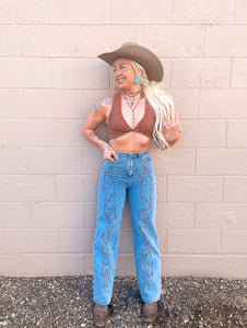 Boot Scoot Stitched Denim