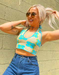 70’s Rodeo Knit Halter Top (XS-L)