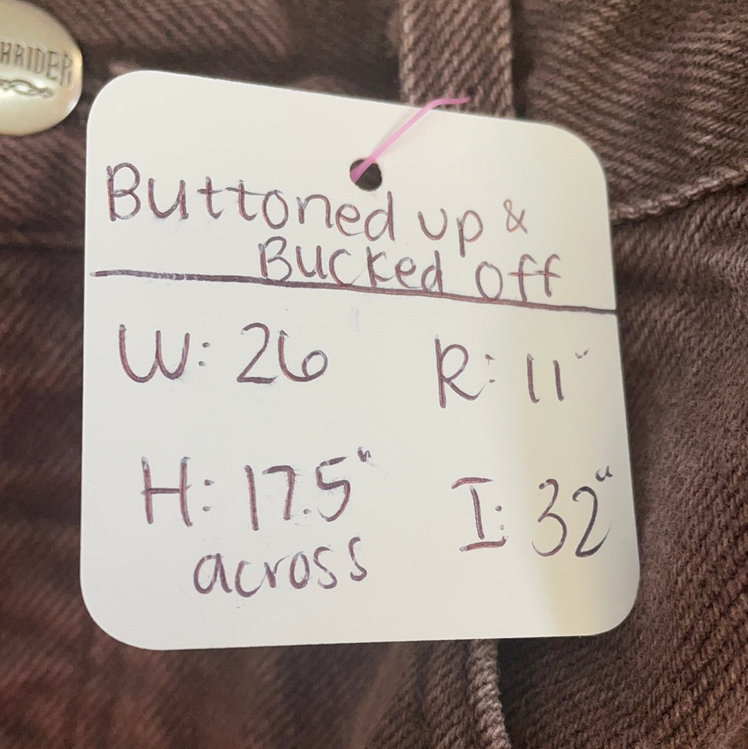 Buttoned Up & Bucked Off (26”)