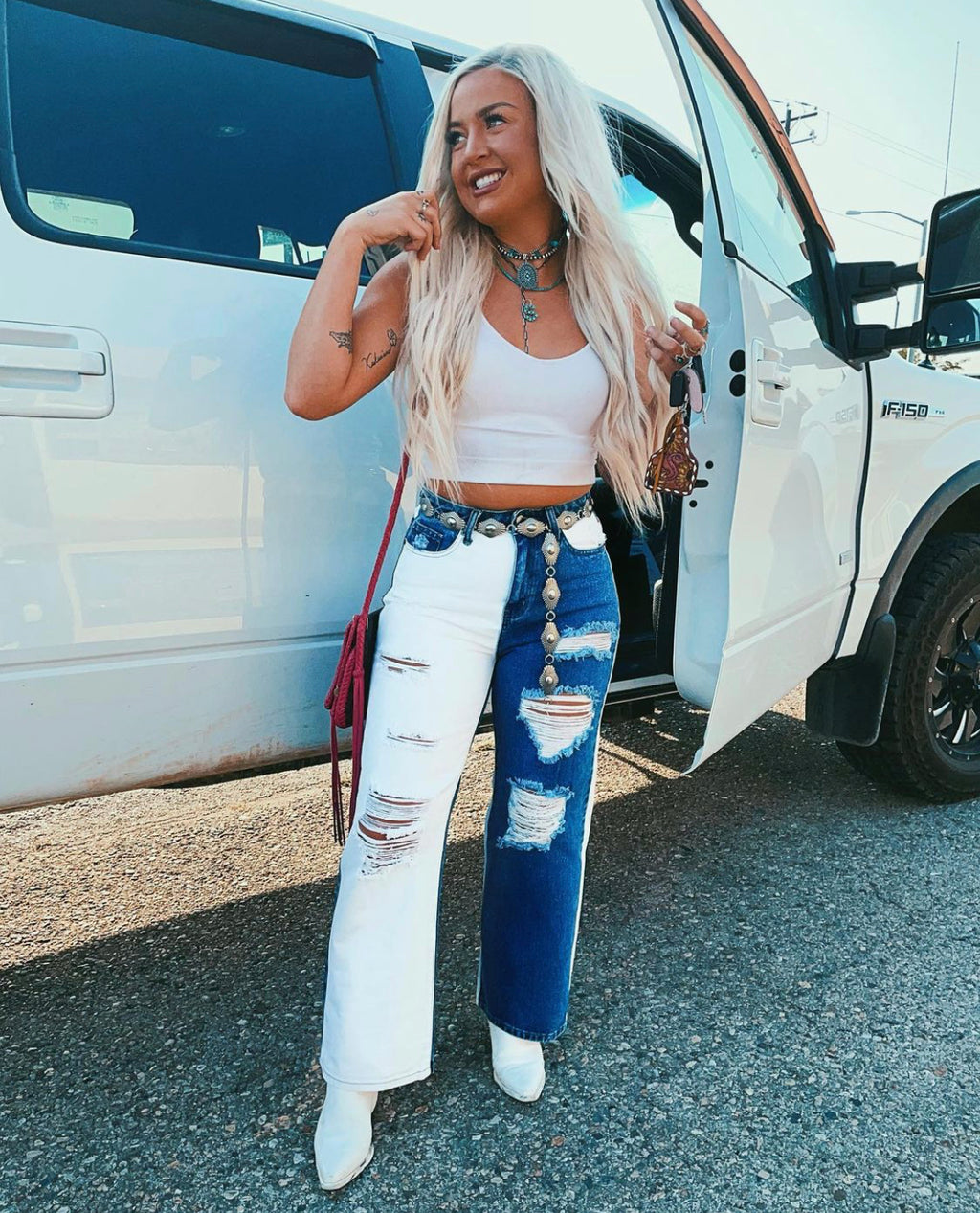 Two Toned Tulsa Jeans