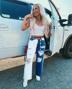 Two Toned Tulsa Jeans