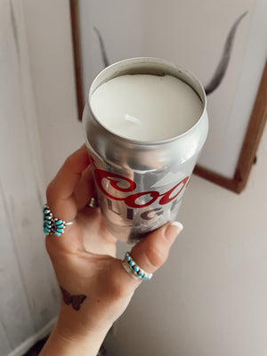 Beer Can Candle: Silver Bullet