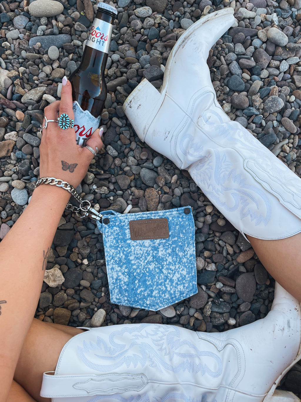 Bleached Cowboy Clutch