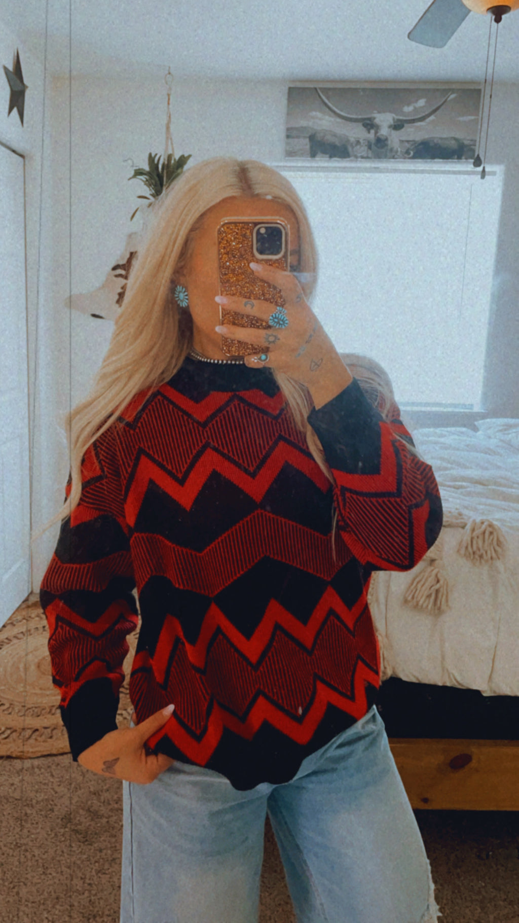 Red Roan Vintage Sweater (S)