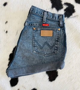 Acid Washed Cowboy Cut Off’s (29”)