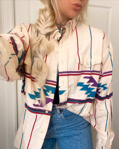 90’s Cowboy Bar Button Up (M)