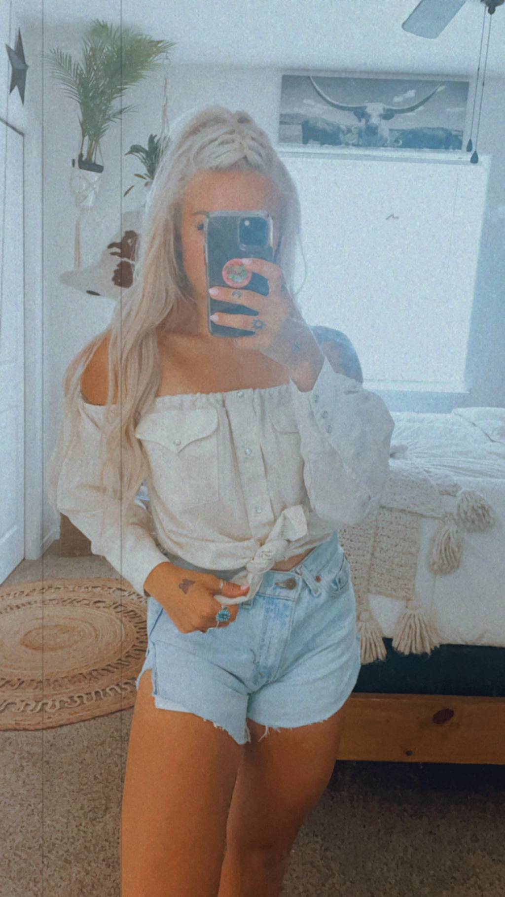 Whipped Cream Cowboy Crop (S/M)