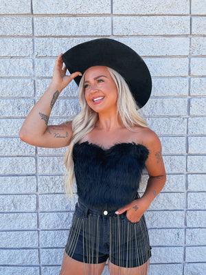 Freebird Feather Tube Top (S-L)