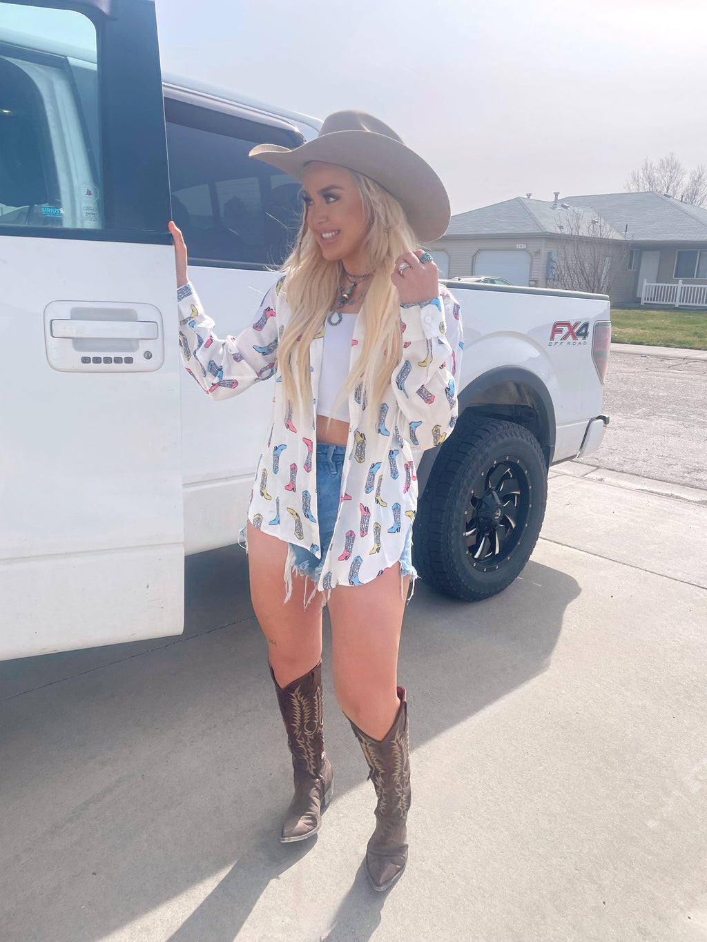 Buckskin Boots Button Up (L)